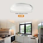 Lugh - 24w - cold whiteplafonniers led pir capteur de mouvement ampoule led eclairage de maison intelligente ...
