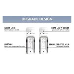 Lumi�res de livre, lampe de lecture rechargeable au lit, lampes de lecture r�glables intelligentes, marque ...