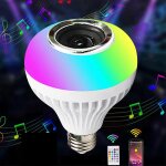 Lumires de maison intelligente, ampoule led avec haut - parleur bluetooth intgr, e27 rgb lampe a changement ...