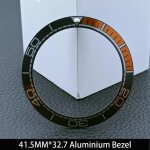 Lunette lumineuse inclinable en céramique / aluminium 41. 5x32. 7mm incrustée d'une bague représentative ... Lunette lumineuse inclinable en céramique / aluminium 41. 5x32. 7mm incrustée d'une bague représentative ...