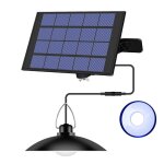 Lustre solaire etanche avec capteur intelligent, luminaire dcoratif d'extrieur, idal pour un jardin ...