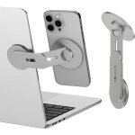 Magnetic phone holder for laptop, adjustable 3d continuity camera for iphone mag and all phones, oliable ...
