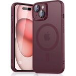 Magn�tique coque pour iphone 15 compatible avec magsafe, etui mat translucide minimaliste, pc dur housse ...