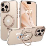 Magntique coque iphone 16 pro avec support 360, compatible avec magsafe, etui avec bquille rglable ...