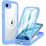 Magn�tique coque iphone 16e, compatible avec magsafe int�gr� verre tremp� 9h protection ecran, 360 degr�s ...