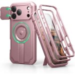 Pour magntique coque iphone 17 pro max avec cache camra coulissant & kickstand pliable & protecteur ...