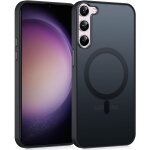 Magntique coque pour samsung galaxy s23 5g 6. 1 , [compatible avec magsafe] translucide mat arrire ...