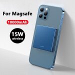 Magsafe - batterie externe magn�tique sans fil 15w, 10000mah, chargeur rapide pour mini t�l�phone portable, ...