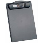 Maul porte - bloc avec calculatrice, format a4, plastique, noir