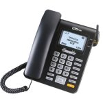 Maxcom mm 28 d hs - tlphone fixe gsm de bureau avec fonction sms carte sim, noir