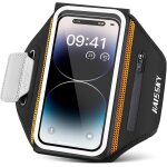 Mdy - brassard de sport avec poche ecouteur, brassard telephone sport pour iphone 14 pro max / 14 pro ...