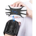 Mdy - brassard sport pour tlphone, brassard de sport amovible a 360, pour iphone 16 / 15 / 14 / 13 ...