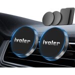 Mdy - [lot de 2 support telephone voiture, porte tlphone magnetique portable grille aeration aimant ...