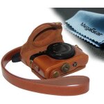 Megagear etui souple en cuir pour, housse pour sony dsc - rx100m ii cyber - shot, sony cyber - shot dsc ...