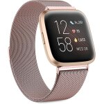 Mtal bracelet compatible pour fitbit versa / versa 2 / versa lite pour femme homme, acier inoxydable ...