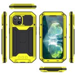 M�tal stand t�l�phone etui pour iphone 14 protecteur d'�cran en verre construit dans la baillou de cam�ra ...