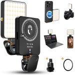 Mevronisshop - 128 led lumi�re t�l�phone pour selfie avec clip, 3000mah lampe magn�tique pour t�l�phone ...