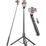 Mevronisshop - 179cm extensible perche trepied smartphone, perche a selfie trepied aluminium avec t�l�commande ...