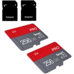 Mevronisshop - lot de 2 cartes m�moire micro, classe 10, avec adaptateur, pour smartphones / appareil ...