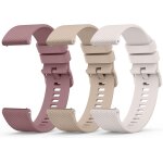 Mevronisshop - 3 pi�ces 20mm 22mm bracelet de montre en silicone, souple bracelet de replacement en d�gagement ...