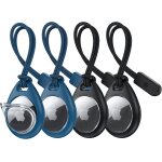 Mevronisshop - airtag porte cl� lot de 2 coque de protection pour airtags 2021 avec sangle avec couvercle ...