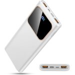 Mevronisshop - batterie externe, 22. 5w 10000mah power bank, batterie portable usb c input & output pd3. ...