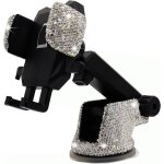 Mevronisshop - bling support de t�l�phone de voiture avec strass brillants pour femmes et filles, accessoire ...