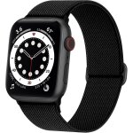 Mevronisshop - bracelet en nylon elastique compatible avec bracelet apple watch 40mm 44mm 42mm 46mm 41mm ...