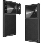 Mevronisshop - camshield - s etui en cuir pour samsung galaxy s23 ultra 5g, avec protection � ressort ...