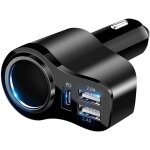 Mevronisshop - chargeur allume cigare usb, ��� pd3. 0 allume cigare rapide chargeur voiture usb c, adaptateur ...