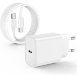 Mevronisshop - chargeur rapide iphone 15 16 17, usb c cable 2m et 20w usb c chargeur pour apple iphone ...