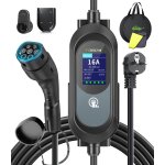 Mevronisshop - chargeur voiture electrique 6 m�tre 3. 68kw 8 - 16a 0 - 12h ip65 ev chargeur type 2 avec ...