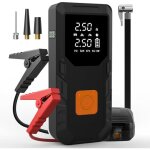 Mevronisshop - compressor d�air portable 150 psi avec battery 12000 mah, d�marreur de voiture 12v, powerbank ...
