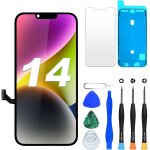 Mevronisshop - cran pour iphone 14 lcd, 6, 1 pouces true tone display face id ecran tactile 3d de remplacement ...