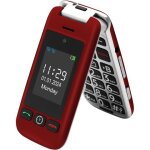 Mevronisshop - g6 rouge - 4g telephone portable senior d�bloqu��t�l�phone portable � clapet avec grandes ...