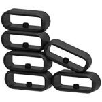 Mevronisshop - garmin lot de 6 passants de bracelet de montre en silicone, anneau de fermeture de rechange, ...