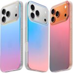 Mevronisshop - hue for iphone 17 pro case - holographic iridescent shockproof phone cover - shock - absorbent ...