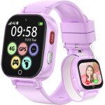 Mevronisshop - montre connect�e enfant - smartwatch avec 4g gps et appel vid�o chat sos jeux mode classe ...