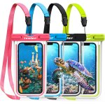 Mevronisshop - pack de 4 pochette etanche t�l�phone etui / housse / coque etanche smartphones universel ...