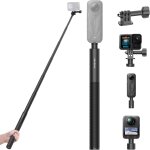 Mevronisshop - perche � selfie invisible en aluminium de 130 cm, tr�pied monopode extensible avec adaptateur ...