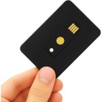 Mevronisshop - support type carte pour yubikey 5 nfc et 5c nfc - etui de protection avec fente anti - ...