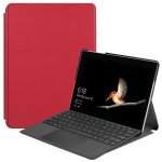 Microsoft surface go coque, saturcase pu cuir flip folio ultra mince poids l�ger stand protecteur tablette ...