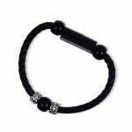 Mini bracelet en cuir avec c�ble micro usb type - c et chargeur pour t�l�phone portable android, cordon ...