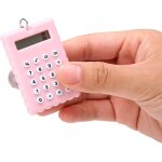Mini calculatrice portable avec porte - cls, calculatrice de porte - cls style biscuits mignons a la ...
