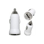 Mini chargeur auto voiture usb blanc pour lenovo s856