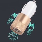 Mini chargeur de voiture universel a 2 ports usb 2, 1a, double usb, adaptateur de charge pour t�l�phone ...