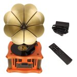 Mini haut - parleur retro gramophone bluetooth, son vintage, tourne - disque pour decoration de maison, ... Mini haut - parleur retro gramophone bluetooth, son vintage, tourne - disque pour decoration de maison, ...