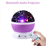 Mini projecteur avec chargeur usb, compatible avec bluetooth, projection audio, ciel etoil�, lumi�re ...