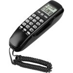 Mini téléphone mural, téléphone fixe filaire avec ecran lcd affichage dtmf / fsk convient pour la maison, ... Mini téléphone mural, téléphone fixe filaire avec ecran lcd affichage dtmf / fsk convient pour la maison, ...