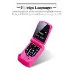 Mini téléphone portable à rabat, écran de 0, 66 pouces, composeur bluetooth, plus petit téléphone portable ... Mini téléphone portable à rabat, écran de 0, 66 pouces, composeur bluetooth, plus petit téléphone portable ...